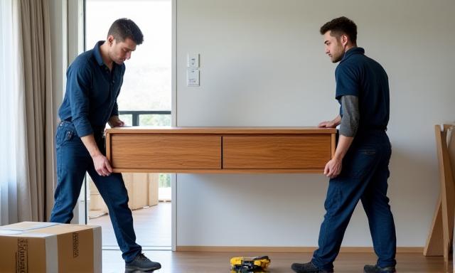 Profesjonelle møbelmontører leverer og monterer møbler